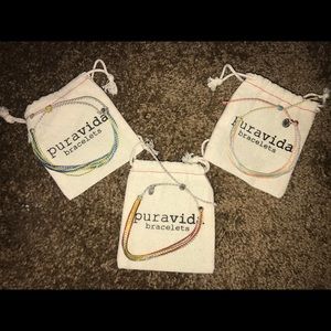 3 Puravida bracelets